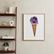 "Amethyst Ice Cream Print" - Art Print in Amethyst by Shine Haus Collective - In a Room