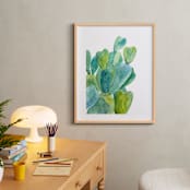 "Cacti" - Art Print in Cactus green by Alexandra Dzh - In a Room