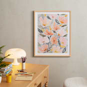"Speckled Garden" - Art Print in White by Whitney Rainsdon - In a Room