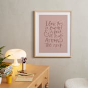 "A Bushel and a Peck" - Art Print in Dusty Rose by Amanda Houston - In a Room