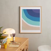 "By the Bay" - Art Print in White by Jenny Partrite - In a Room
