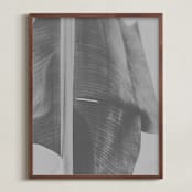 "rainforest leaf" - Art Print in steel grey by Alicia Abla - Framed