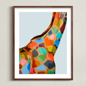 "Safari Spots" - Art Print in Multi by Jess Franks - Framed