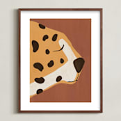 "Dreaming Of Africa" - Art Print in Terracotta by Nancy Noreth - Framed