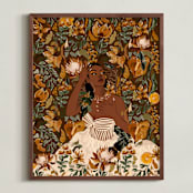 "The Autumn Bride" - Art Print in Autumn by ThirtyOne Illustrations - Framed