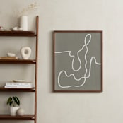 "Hiking in Okoboji" - Art Print in Moss by Calee A.H. Cecconi - In a Room