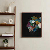 "Botanical Series Black" - Art Print in multi colored by Caryn Owen - In a Room