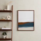 "Fall Seascape" - Art Print in brown by Caryn Owen - In a Room