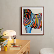 "Safari Stripes" - Art Print in Multi by Jess Franks - In a Room