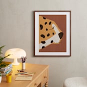 "Dreaming Of Africa" - Art Print in Terracotta by Nancy Noreth - In a Room