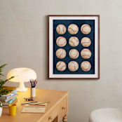"Dinger 1 Spin Cycle" - Art Print in Navy by Kamala Nahas - In a Room