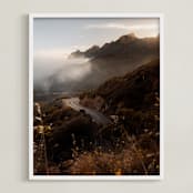 "Yerba Buena Rd" - Art Print in Pavement by Megan DiVita - Framed