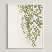 "Softness" - Art Print in Olive branch by Eliane Lamb - Framed
