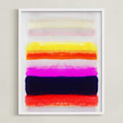 "You Know" - Art Print in Hot Magenta by HAPI ART - Framed