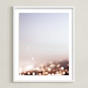"Warm Evening I" - Art Print in City Sky by Caroline Mint - Framed