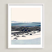 "Seascape II" - Art Print in marine by Tatjana Koraksic - Framed