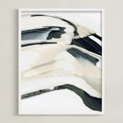 "To Wander I" - Art Print in Charcoal by Melanie Severin - Framed