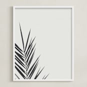 "One" - Art Print in Charcoal by Stacy Cooke - Framed