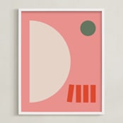 "Giulietta" - Art Print in Olive by Alex Roda - Framed