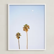 "California Sky" - Art Print in Pastel Blue by Tania Medeiros - Framed