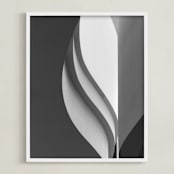 "Tulip" - Art Print in Black & white by Angie McMonigal - Framed