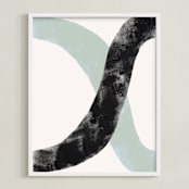 "Alternatives" - Art Print in Classic Mint by Bethania Lima - Framed