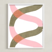 "Linked" - Art Print in Tutti Frutti by Bethania Lima - Framed