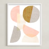 "Shifting" - Art Print in Blush by Kelly Nasuta - Framed