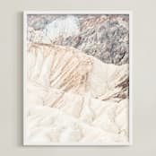 "White Canyon" - Art Print in Sand by Kamala Nahas - Framed
