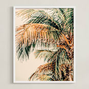 "Tropic Summer" - Art Print in Green by ALICIA BOCK - Framed