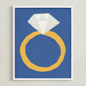 "Luxury" - Art Print in Golden Glow by Elliot Stokes - Framed