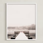 "Solitude" - Art Print in Mist by Robin Ott - Framed
