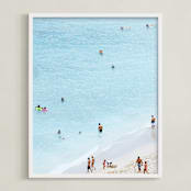"If You Steal My Sunshine #1" - Art Print in Ocean Blue by Summer Strauch - Framed