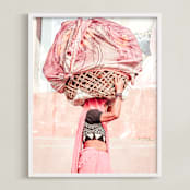 "Strong Women" - Art Print in Blush by LindseyErin - Framed