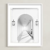 "Arches" - Art Print in Column White by Ilze Lucero - Framed