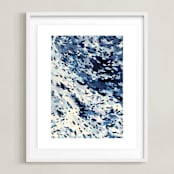 "Zuma" - Art Print in Sky Blue by Katie Craig - Framed