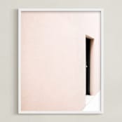 "Hidden Paths" - Art Print in Blush by Kaitie Bryant - Framed