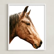 "Dominant Spirit" - Art Print in Chestnut by Robin Ott - Framed