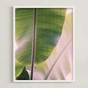 "Tropic" - Art Print in bright green by ALICIA BOCK - Framed