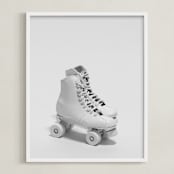 "Roller Skates " - Art Print in Powder by Cristiane - Framed
