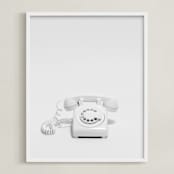 "Telephone" - Art Print in Pearl by Cristiane - Framed
