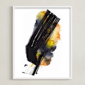 "Nebula 2" - Art Print in One Color by Jaime Derringer - Framed