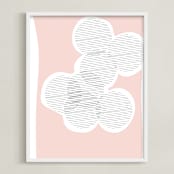 "Circle of Friends" - Art Print in Cotton Candy by Kisco Print Shop - Framed