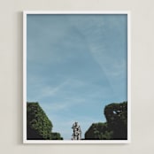 "Le Jardin" - Art Print in naturel by Claire - Framed