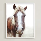 "Ginger Girl" - Art Print in Ginger by Robin Ott - Framed
