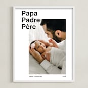 "Best Dad" - Framed Photo in White by JoAnn Jinks - Framed