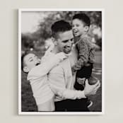 "The Big Picture: Father's Day Framed Photo" - Framed Photo in White by Minted - Framed