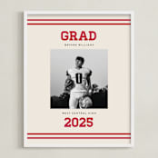 "Team Grad: Portrait Framed Photo" - Framed Photo in Cherry by Louise Kay - Framed