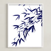 "Tranquil" - Art Print in indigo by indigo studio - Framed