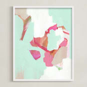 "Atelier" - Art Print in Minty by Makewells - Framed